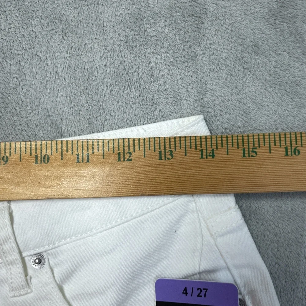 Frye Women's Size 4/27 High-Rise Ivory Cotton Blend Jeans H0091 - Picture 6 of 10